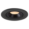 Numinos® gimble s, encastré de plafond intérieur, 40°, noir, led, 8,6w, 2700k