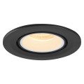 Numinos® gimble s, encastré de plafond intérieur, 40°, noir/blanc, led, 8,6w, 3000k