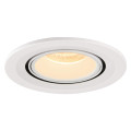 Numinos® gimble s, encastré de plafond intérieur, 40°, blanc, led, 8,6w, 3000k