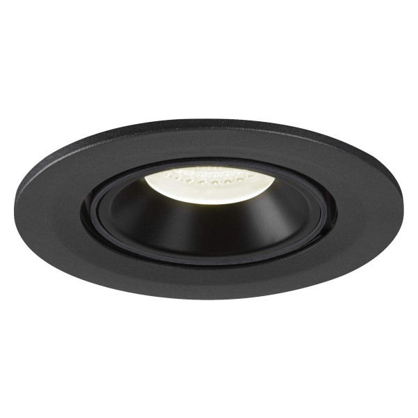 Numinos® gimble s, encastré de plafond intérieur, 20°, noir, led, 8,6w, 4000k