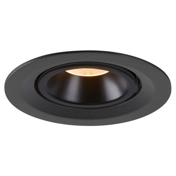 Numinos® gimble m, encastré de plafond intérieur, 40°, noir, led, 17,5w, 2700k