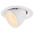 Numinos® gimble m, encastré de plafond intérieur, 40°, blanc, led, 17,5w, 2700k