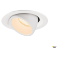 Numinos® gimble m, encastré de plafond intérieur, 40°, blanc, led, 17,5w, 2700k