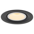 Numinos® gimble m, encastré de plafond intérieur, 55°, noir/blanc, led, 17,5w, 3000k