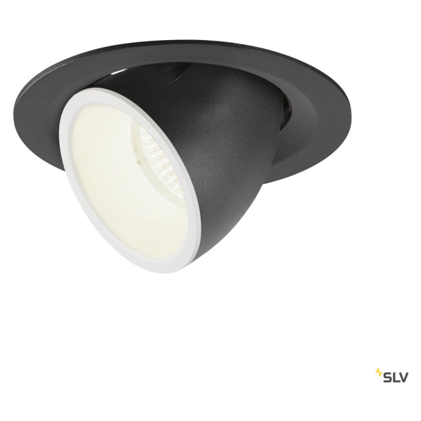 Numinos® gimble m, encastré de plafond intérieur, 20°, noir/blanc, led, 17,5w, 4000k