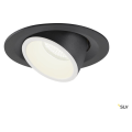 Numinos® gimble m, encastré de plafond intérieur, 40°, noir/blanc, led, 17,5w, 4000k