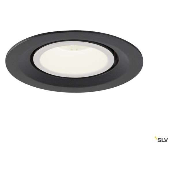 Numinos® gimble m, encastré de plafond intérieur, 40°, noir/blanc, led, 17,5w, 4000k