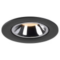 Numinos® gimble l, encastré de plafond intérieur, 40°, noir/chrome, led, 25,4w, 2700k