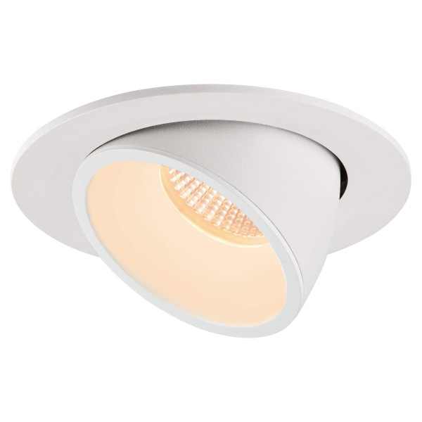 Numinos® gimble l, encastré de plafond intérieur, 55°, blanc, led, 25,4w, 2700k