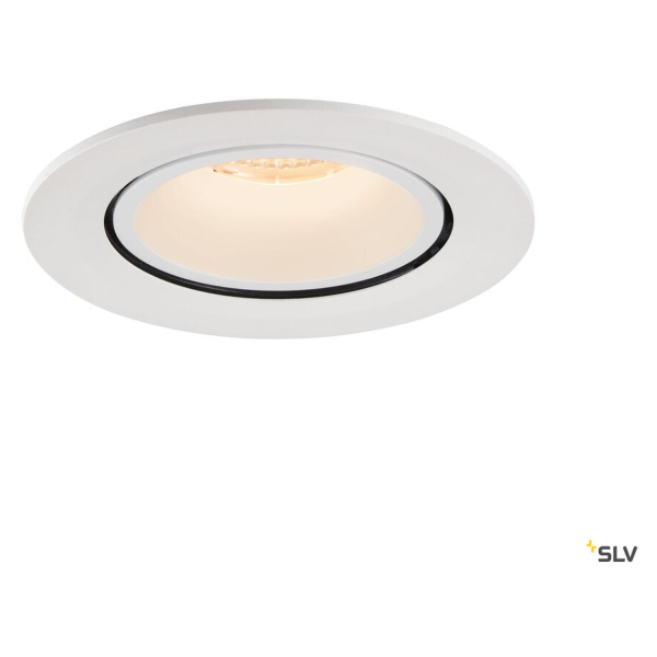 Numinos® gimble l, encastré de plafond intérieur, 55°, blanc, led, 25,4w, 2700k