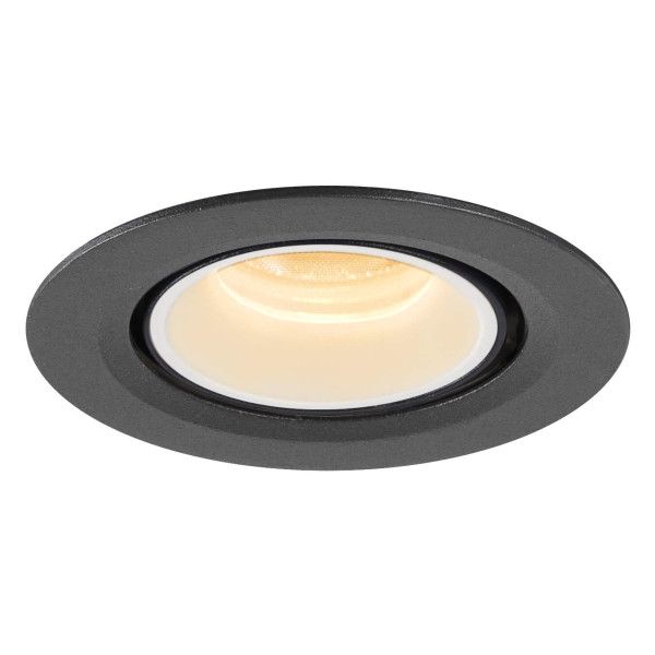 Numinos® gimble xs, encastré de plafond intérieur, 55°, noir/blanc, led, 7w, 3000k