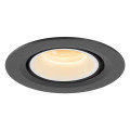 Numinos® gimble xs, encastré de plafond intérieur, 55°, noir/blanc, led, 7w, 3000k