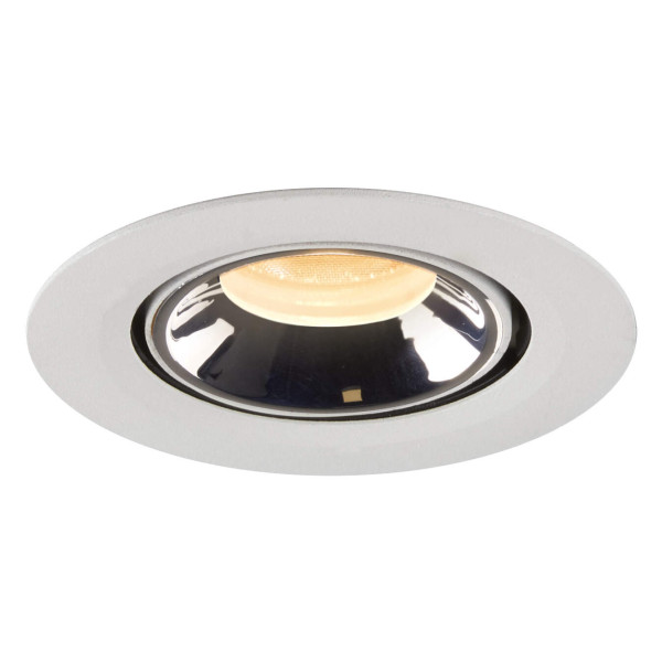 Numinos® gimble xs, encastré de plafond intérieur, 40°, blanc/chrome, led, 7w, 3000k