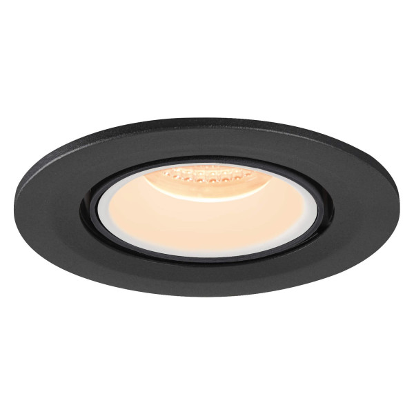 Numinos® gimble s, encastré de plafond intérieur, 20°, noir/blanc, led, 8,6w, 2700k