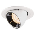 Numinos® gimble s, encastré de plafond intérieur, 20°, blanc/chrome, led, 8,6w, 2700k