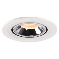 Numinos® gimble s, encastré de plafond intérieur, 20°, blanc/chrome, led, 8,6w, 2700k