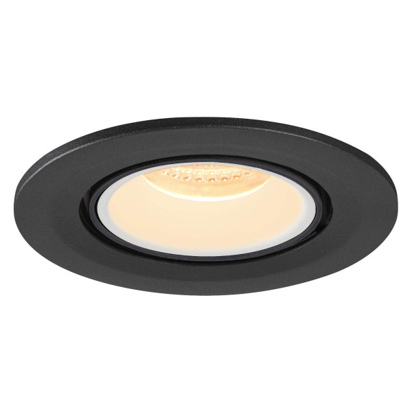 Numinos® gimble s, encastré de plafond intérieur, 20°, noir/blanc, led, 8,6w, 3000k