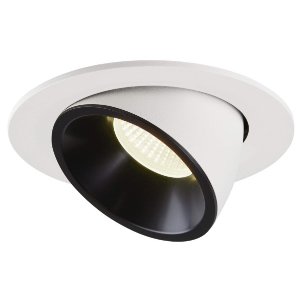 Numinos® gimble l, encastré de plafond intérieur, 20°, blanc/noir, led, 25,4w, 4000k