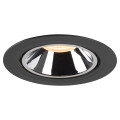 Numinos® gimble xl, encastré de plafond intérieur, 40°, noir/chrome, led, 37,4w, 2700k