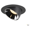 Numinos® gimble xl, encastré de plafond intérieur, 20°, noir/chrome, led, 37,4w, 3000k