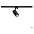 Structec, spot pour rail 3 allumages, intérieur, 36°, noir, led, 28w, 4000k