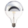 Source led g125, e27, 7w, 2700k, tête miroir, chrome