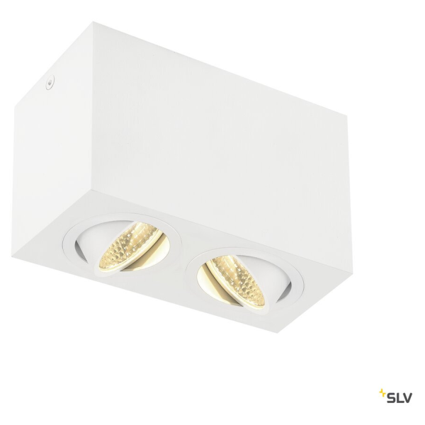 Triledo, plafonnier intérieur, double, rectangulaire, blanc, led, 14w, 3000k