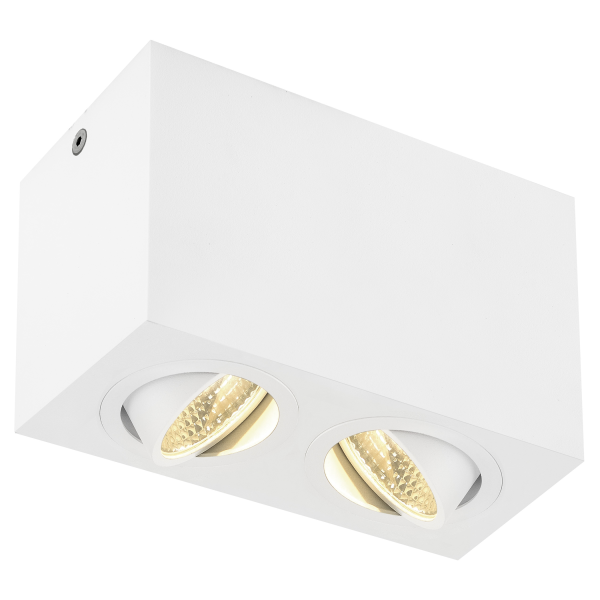 Triledo, plafonnier intérieur, double, rectangulaire, blanc, led, 14w, 3000k