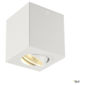 TRILEDO CARRE CL plafonnier, blanc mat, 6W, 38°, 3000K