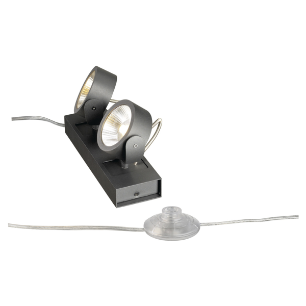 SLV by Declic KALU LED 2 Lampe à poser, noir, 34W, 3000K, 60°