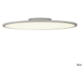 Panel 60, plafonnier intérieur, rond, gris argent, led, 42w, 4000k, variable triac