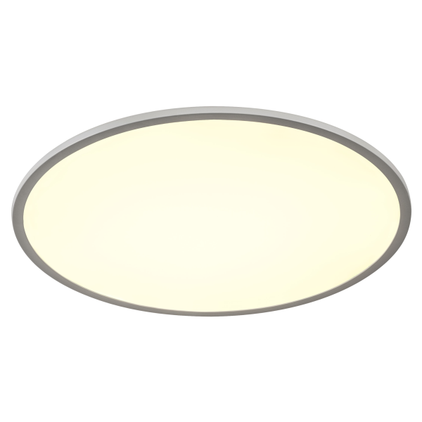 Panel 60, plafonnier intérieur, rond, gris argent, led, 42w, 4000k, variable triac