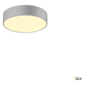 Medo 30 corona, applique et plafonnier intérieur, rond, gris argent, led, 15w, 3000k/4000k, variable triac