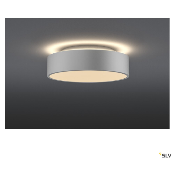 Medo 30 corona, applique et plafonnier intérieur, rond, gris argent, led, 15w, 3000k/4000k, variable triac