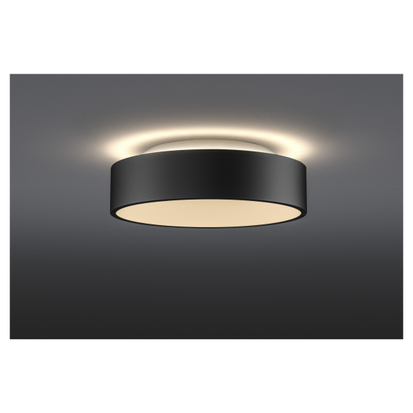 Medo 30 corona, applique et plafonnier intérieur, rond, noir, led, 15w, 3000k/4000k, variable dali