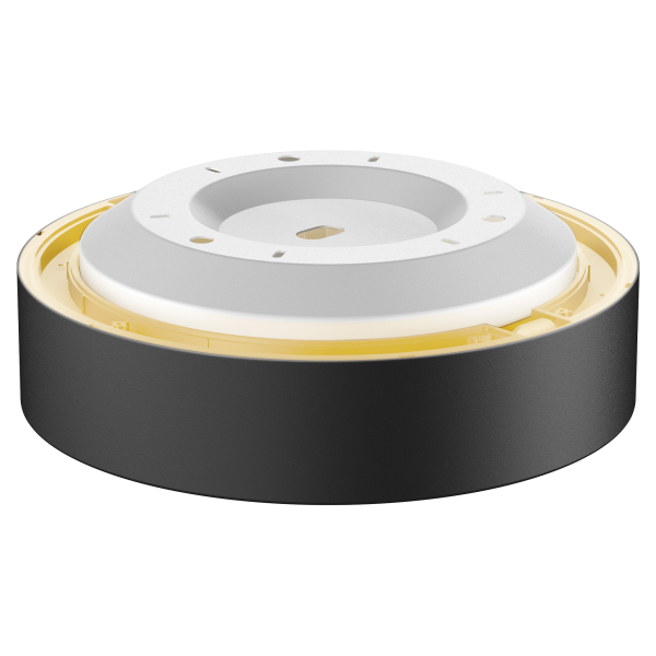 Medo 30 corona, applique et plafonnier intérieur, rond, noir, led, 15w, 3000k/4000k, variable dali