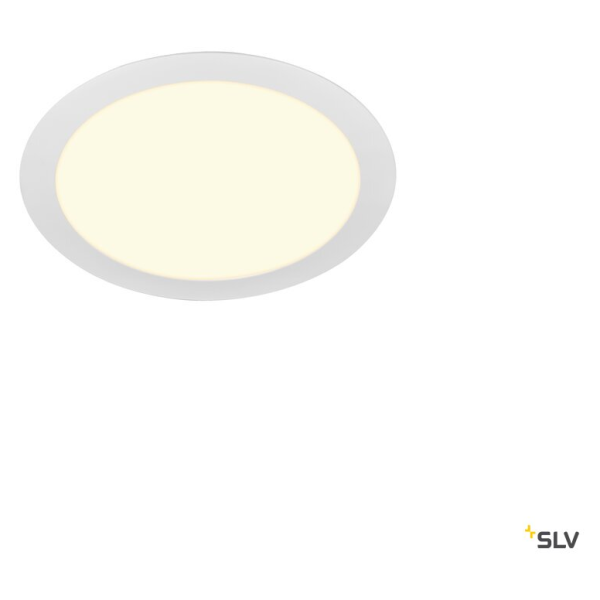 Senser 24, encastré de plafond intérieur, rond, blanc mat, led, 13w, 3000k