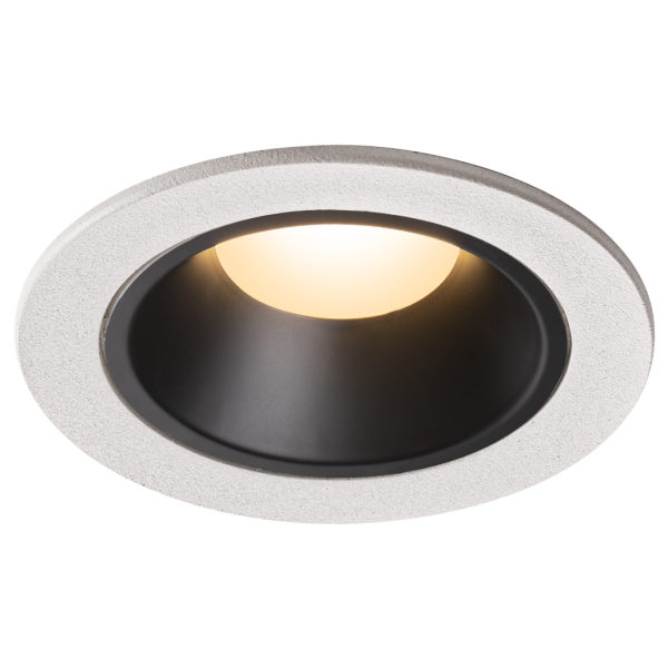 Numinos, encastré de plafond intérieur, 20°, blanc/noir, led, 3000k