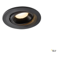 Numinos® move s, encastré de plafond intérieur, orientable, 20°, noir, led, 8,6w, 3000k