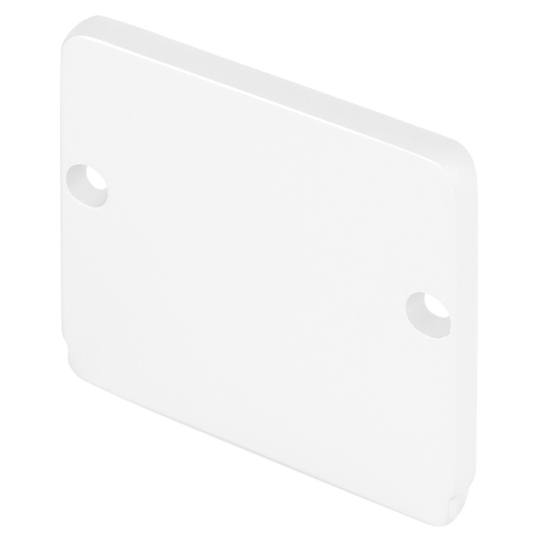 SLV by Declic GLENOS Embouts pour profil industriel plat, blanc, 2 pièces