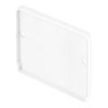 SLV by Declic GLENOS Embouts pour profil industriel plat, blanc, 2 pièces