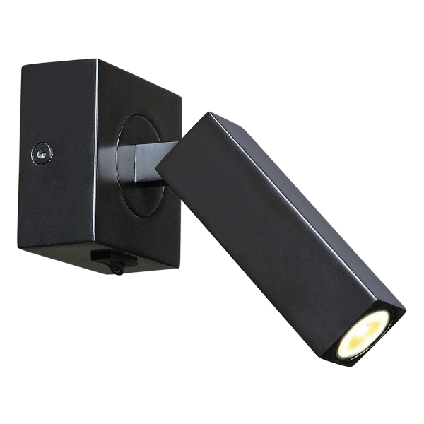 Stix, applique intérieure, liseuse, noir, led, 4,5w, 3000k