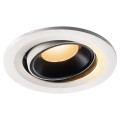 Numinos® move s, encastré de plafond intérieur, orientable, 40°, blanc/noir, led, 8,6w, 2700k