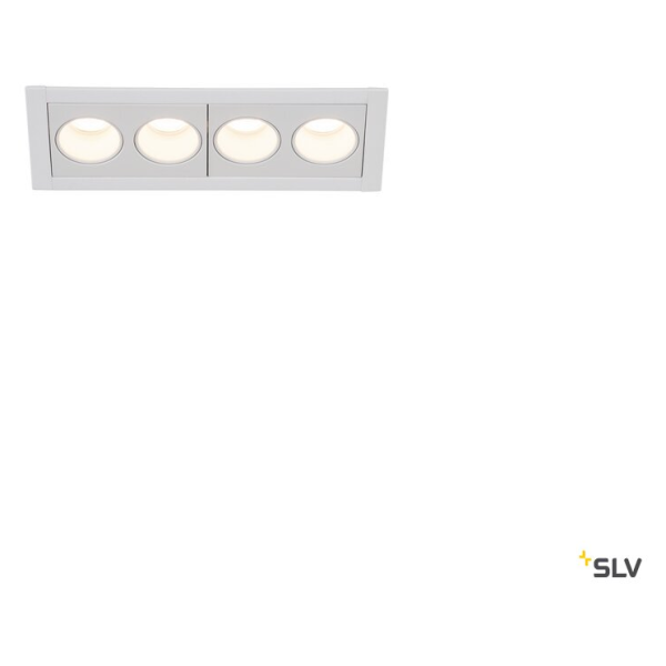 Milandos 4, encastré de plafond intérieur, blanc, led, 8w, 2700k