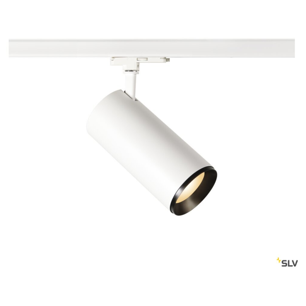 Numinos® xl, spot pour rail 3 allumages intérieur, 60°, blanc/noir, led, 36w, 3000k, variable dali