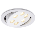 Spot encastré TRITON LED Downlight 6x3W BLANC MAT LED BLANC CHAUD - SLV by Declic