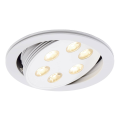 Spot encastré TRITON LED Downlight 6x3W BLANC MAT LED BLANC CHAUD - SLV by Declic