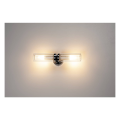 WL 106 E14, APPLIQUE CHROME, VERRE DOUBLE, 2xE14, MAX. 40W