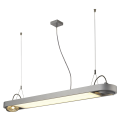 AIXLIGHT R OFFICE T5,  SUSPENSION RONDE, GRIS ARGENT , max. 2xT5 39W +