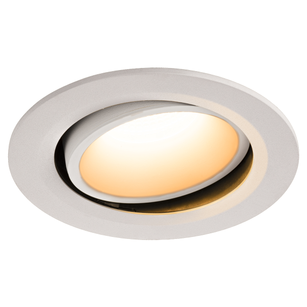 Numinos, encastré de plafond intérieur, 55°, blanc, led, 2700k, orientable